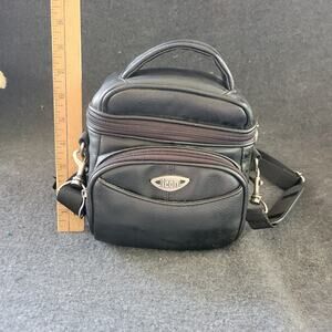 ICON Camera Case Black Leather Like Thick Bag